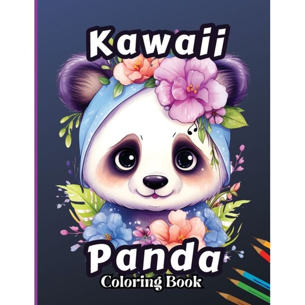 Kawaii Panda Coloring Book: Stress Relief & Relaxation Coloring Page for Kids, A